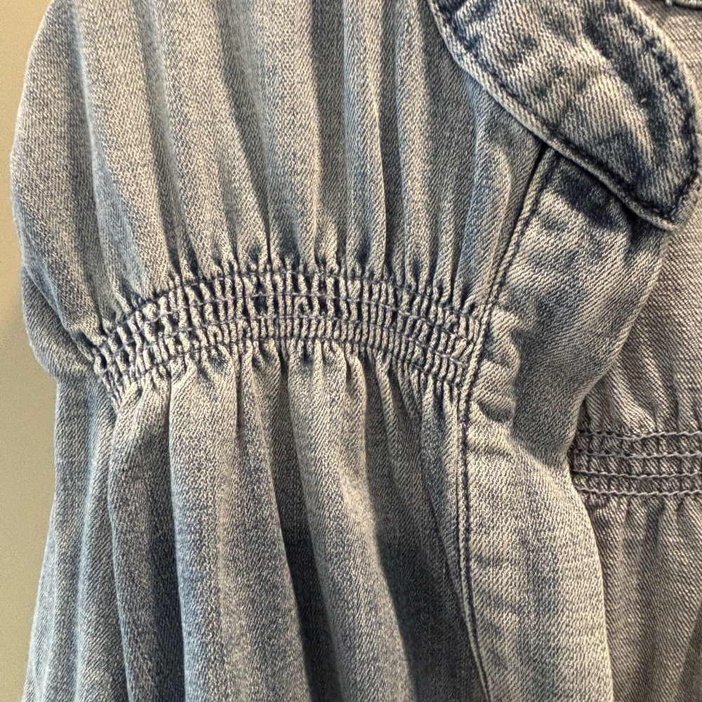 Anthropologie Women’s Smocked Chambray Jacket NWT xs - Picture 4 of 6